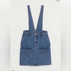 NWT H&M Denim Overall Pinafore Dungaree Dress